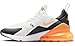 Nike Air Max 270 Men's Shoes (AH8050-114, Summit White/Anthracite/White/Laser Orange) Size 10