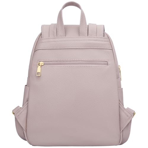 Image of KKXIU Trendy Leather Backpack Purse for Women and Ladies Shoulder Travel Daypacks Bags (A-Pink)