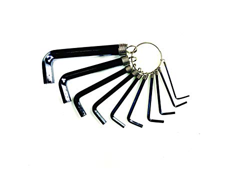 Image of Jon Bhandari Tools Allen Key Set (1.5mm - 10mm) | 10pc Metric Hex Key /Wrench Set | L-Shaped Hex Spanner Tool Kit for Bike, Furniture, DIY & Home Use