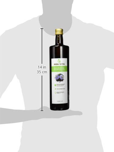 Foto von GreatVita Schwarzkümmelöl 2x 500 ml - 100% rein, kaltgepresst, gefiltert, Vielseitig für Küche und Hautpflege, Frei von Zusatzstoffen - Aufdruck kann variieren