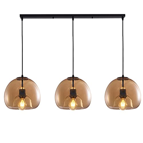 Lampe suspendue industrielle en verre pour éliminer les zones d'ombre avec cordon réglable