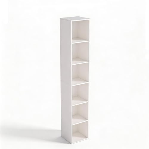 NewBeth White Cube Shelf, 6 Cube Storage Organizer, 6-Tier Cube...