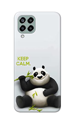 Image of PRINTFIDAA� Printed Hard Back Cover Case for Samsung Galaxy M33 5G Back Cover (Cartoon Panda) -2808