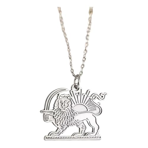 Collier lion élégant aux détails complexes et chaîne robuste de haute joaillerie
