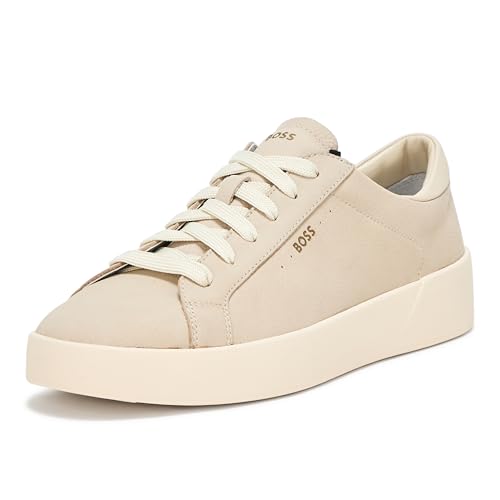 BOSS Men's Belwar Smooth Leather Low Top Sneaker