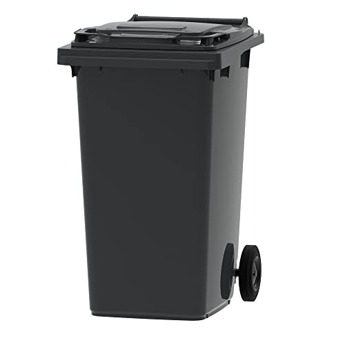 ESE Poubelle Conteneur à déchets 240L + Couvercle gris