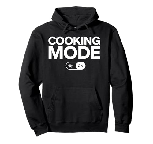 Cocinar Modo Divertido Gráfico Chef Cocinero Hombres Mujeres Papá Sudadera con Capucha