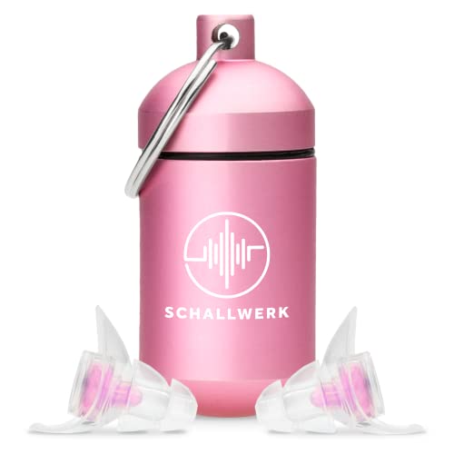 Schallwerk ® Women+ tapones oidos especialmente para mujeres - amortigua el ruido y mantiene la calidad del sonido - ideal para música, festivales, trabajo, estudio Cover