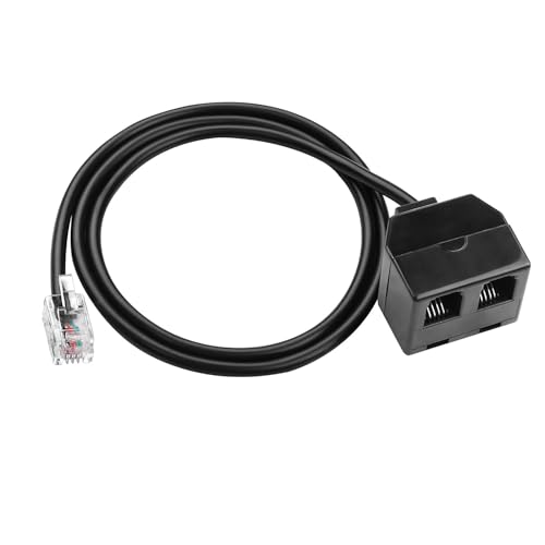 Telephone Training Splitter for RJ9 Headset, Phone Jack Splitter for Landline Telephone Plantronics, Polycom, Nortel Meridican, Norstar, Avaya, GE and Other IP Phones