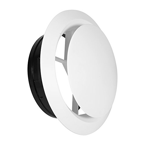 ABS Ronde Schotelklep Afzuiglucht Plafondklep Anemostaat Ventilatiekleppen Plafondventilatieafdekking voor Badkamer Kantoor Keukenventilatie Ruis Verminderen