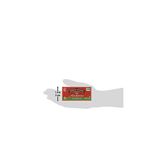 Crown Prince Flat Anchovies in Olive Oil, 2 oz