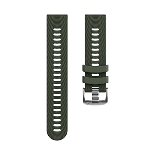 Bracelet montre Garmin Vivoactive 3 silicone 20mm vert militaire pour Venu SQ