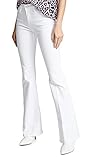 FRAME Women's Le High Flare Jeans, Blanc, White, 28