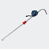 fasspumpen pneumatischer antrieb robuste Handkurbel Aluminium Heizöl Diesel Fasspumpe 22 l/min Kurbelfasspumpe Handpumpe G2 Fassverschraubung