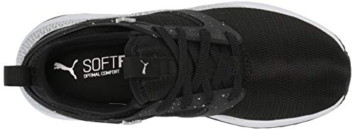 PUMA PUMA Women's Pacer Next Excel Sneaker, Black Silver White, 6.5 M US