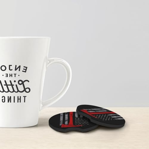 Portavasos para carro 2 unidades diseño fuego negro miniatura 2