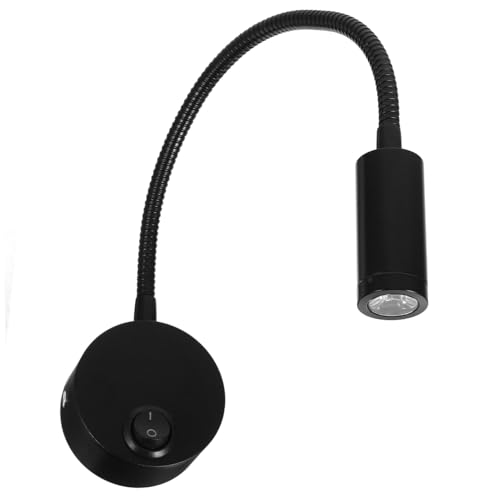 Lámpara de pared LED flexible 3w foco de lectura industrial para cabecero de cama 2 piezas