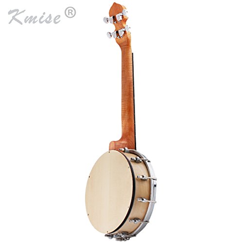 Image of Kmise 4 String Banjo Ukulele Ukelele Banjo lele Uke Concert 23 Inch Size Maple Sapele Wood