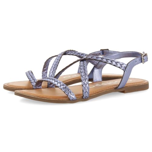 Pavimento flessibile GIOSEPPO capacità, Sandali Donna, Blu, 36 EU
