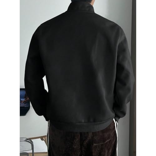 Image of PROSHARX Old Money Stand Up Collar Sweatshirt Zip-Up | Premium Comfort, Timeless & Aesthetic Style