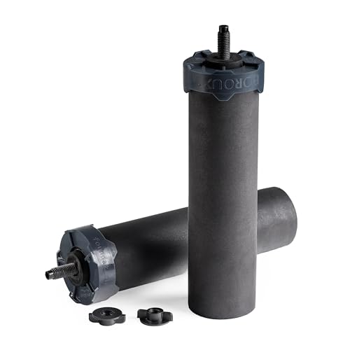 Boroux Foundation Black Replacement Water Filter - Replacement For Berkey BB9-2 and Gravity-Fed Water Filter Systems