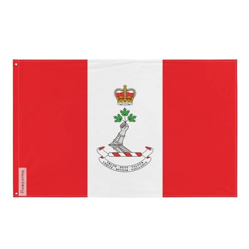 Drapeau du Collège militaire royal du Canada en polyester durable sans œillet