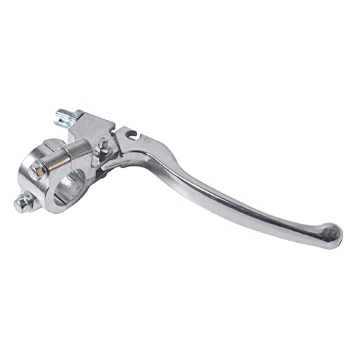 Silver Left Brake Handle Clutch Lever Perch For 98Cc 196Cc 6.5Hp 5.5Hp Coleman Ct200U Bt200X Trail 200 Cc100X Ct100U Baja Motovox Mini Bike Motorsports Ssr125 Crf Xr 70 80 Xr200 Yamaha Pit Dirt Bike #TOP3