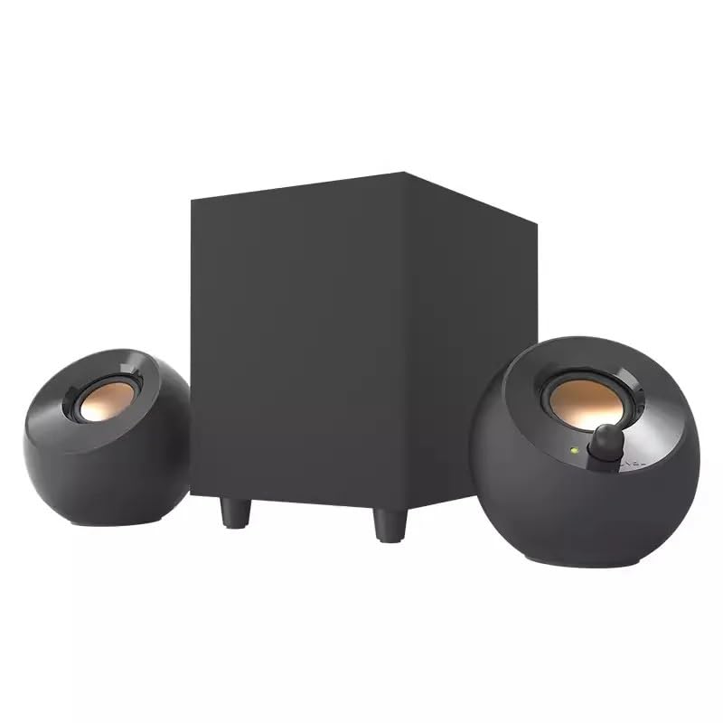 Altavoces de escritorio alimentados para computadora y sonido de graves pc 2