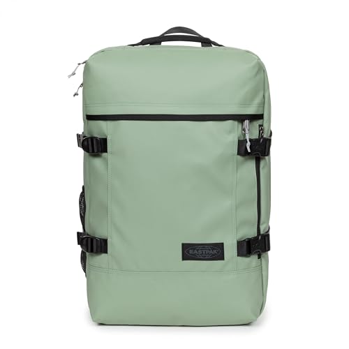 Image of EASTPAK Travelpack - 42L Cabin-Size Duffel Backpack with Dual Compartments, 17 inch Laptop Sleeve, Vegan Design & Adjustable Straps, Tarp Khaki