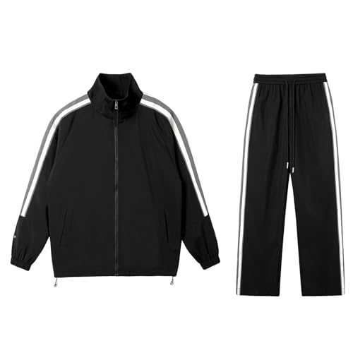 Men's Long Sleeve Casual Sports Suit, Jacket and Pants Set,Sweatsuits 2 Piece Set