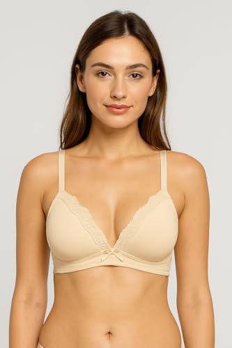 Image of Viola's Secret 6 Pack of Color Print T-Shirt Bras B Cup C Cup and D Cup