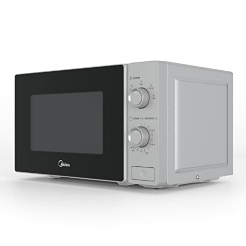 Midea-Microondas-20L-700W-5-Niveles-de-Potencia-Descongelacion-por-tiempo-o-peso-Cristal-negro-con-marco-Inox-Element-MCM208MMSP