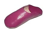 Echtes Leder Orientalische Leder Schuhe marokkanische Babouche Hausschuhe Pantoffel Slipper Damen Marokko, Schuhgrösse:43