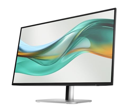 Image of HP Series 5 Pro 27 inch Inch QHD USB-C Docking Monitor | 4-Way adjustability Tilt /Swivel /Pivot /Height, VESA Mount, Displayport, Black /Silver, W /DKZ Hub & Single Mount Arm