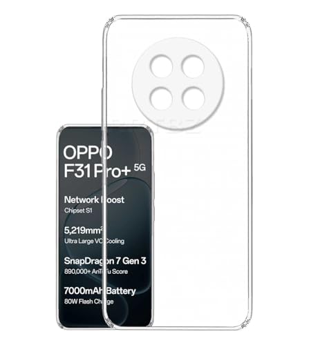 Image of Soft Silicone TPU Flexible Back Cover Compatible with Oppo F31 Pro+ 5G / F31 Pro Plus