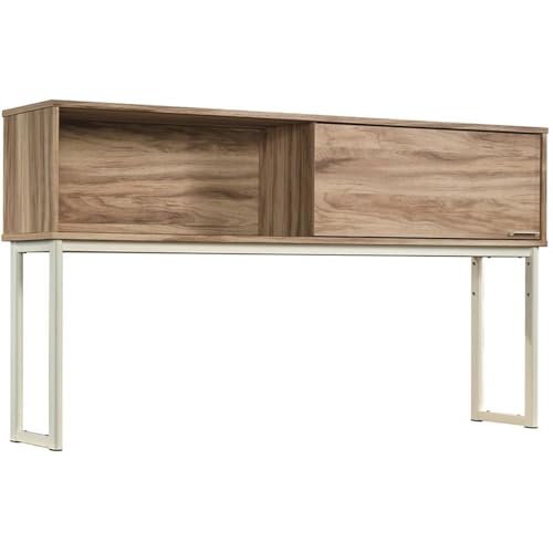 Sauder Portage Park Engineered Wood and Metal Computer Hutch in Kiln Acacia - Thumbnail 2