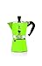 Bialetti - 9123 - Moka Color - Cafetière Italienne en Aluminium - 6 Tasses - Vert