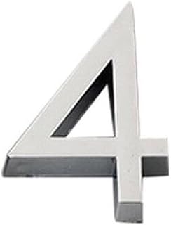 Self House Number Sign 60Mm, ABS 3D Door Numeral Plaque