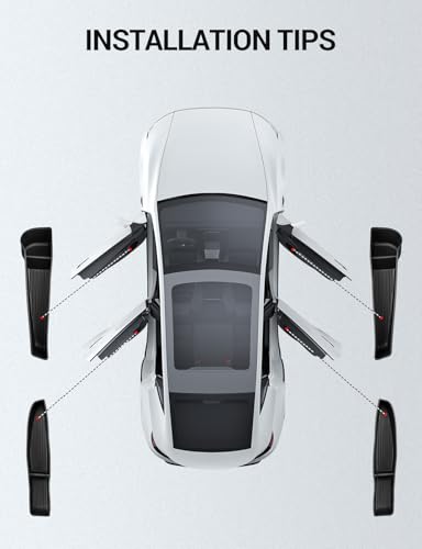 Image of Motrobe 2026 Tesla Model Y Juniper Door Side Storage Box Door Pocket Liner Side Organizer Tray Waterproof TPE Front & Rear Model Y Juniper (Standard /Premium /Performance 2025 /2026) Accessories