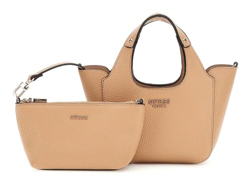 Sac GUESS Helina Mini Tote Beige : fini le désordre dans vos affaires