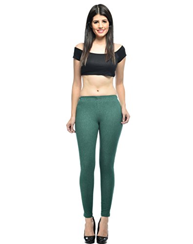 Image of Frenchtrendz Women's Slim Fit Mid Rise Stretchable Cotton Modal Spandex Jegging Pull On