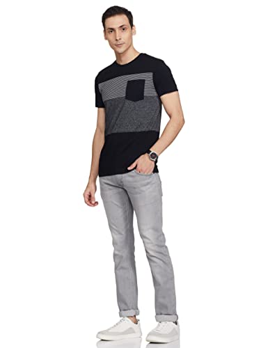 Image of Max Men's Colourblocked Crew Neck T-Shirt