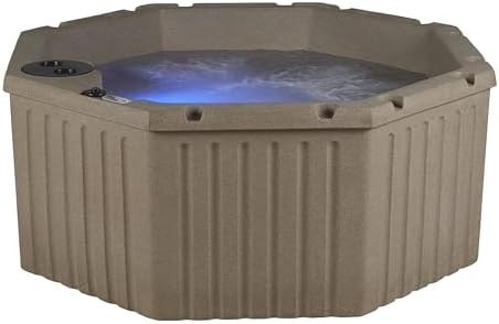 Aqualife by Strong Spas Invi 5 Person Rigid Resin Hot Tub Spa, 11 Jets, 2BHP 2-Speed Pump, Stainless Steel Heater, 120V Plug & Play, Full Foam Insulation, 4 Season Outdoor, LED, Cover and Filter