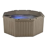 AquaLife Invi 5-Person Hot Tub with 11 Hydro Jets, LED Lighting & Insulated Cover – Non-Lounger Spa for Relaxation & Therapy
