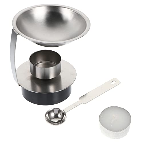 HAPINARY 1 Juego Horno De Fusión De Cera De Acero Inoxidable Cera De Vela Estera Calentador De Cera De Sellado Agua Sello Equipo Bombillas Calentadoras Para Derretir Cera Lacre Contenedores