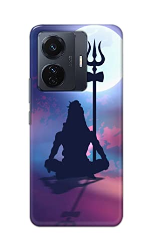 Image of Printed Hard Back Cover Case for Vivo iQOO Z6 Pro 5G | Vivo T1 Pro 5G | Vivo S15e Back Cover (Lord Shiva) -702