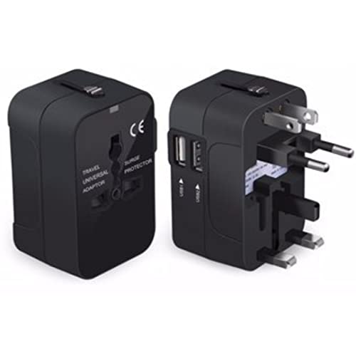 Enchufe Adaptador Universal, Enchufe Internacional, Adaptador con 2 Entradas USB, Adaptador De Viaje para Estados Unidos, Europa, Reino Unido Cover