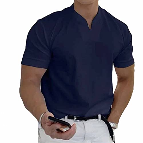 2022 Men Gentlemans Business Short Sleeve Fitness T Shirt Cover