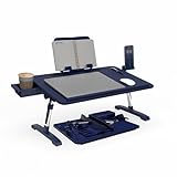 Limitless TotalDesk Portable Workstation and Lap Desk with Adjustable Height & Tilt (Navy)