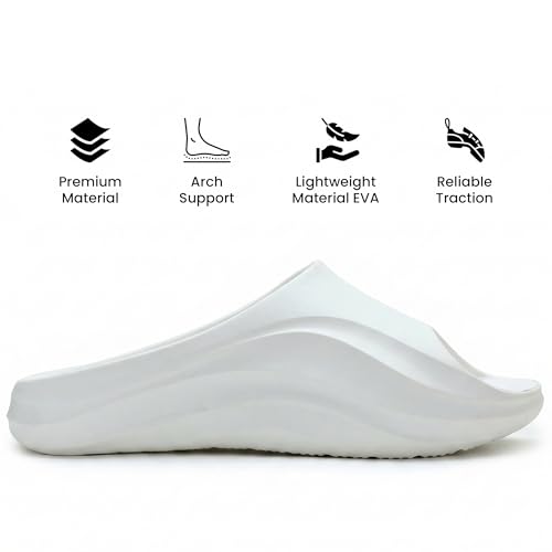 Image of KOBURG Milan Slides for Men| Stylish Trending | Comfortable | Super soft | Lightweight | EVA Sole | Casual Slider | Slippers | Flip Flops for Men KF-484